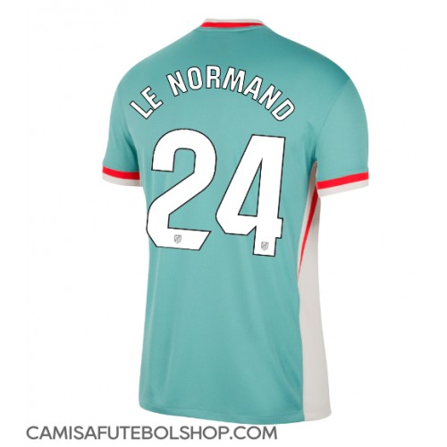 Camisa de time de futebol Atletico Madrid Robin Le Normand #24 Replicas 2º Equipamento 2024-25 Manga Curta